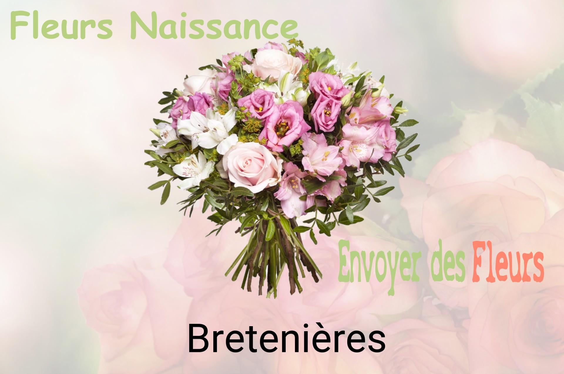 Bouquet de fleurs de naissance livré à Bretenières